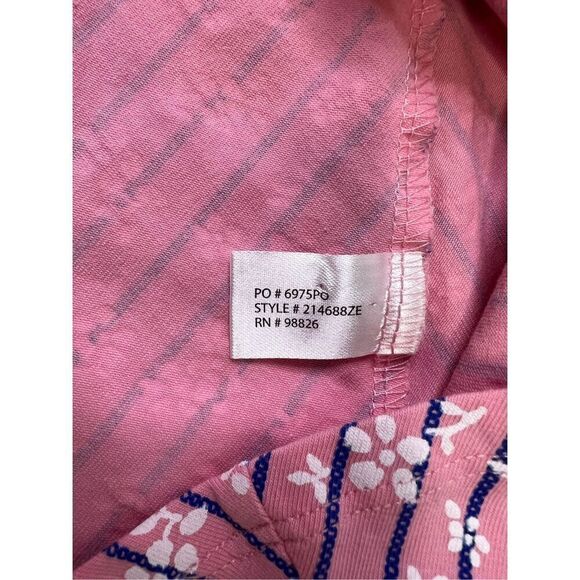 US Polo dress women’s Medium pink blue stripe sleeveless A-Line with pockets - Picture 7 of 9
